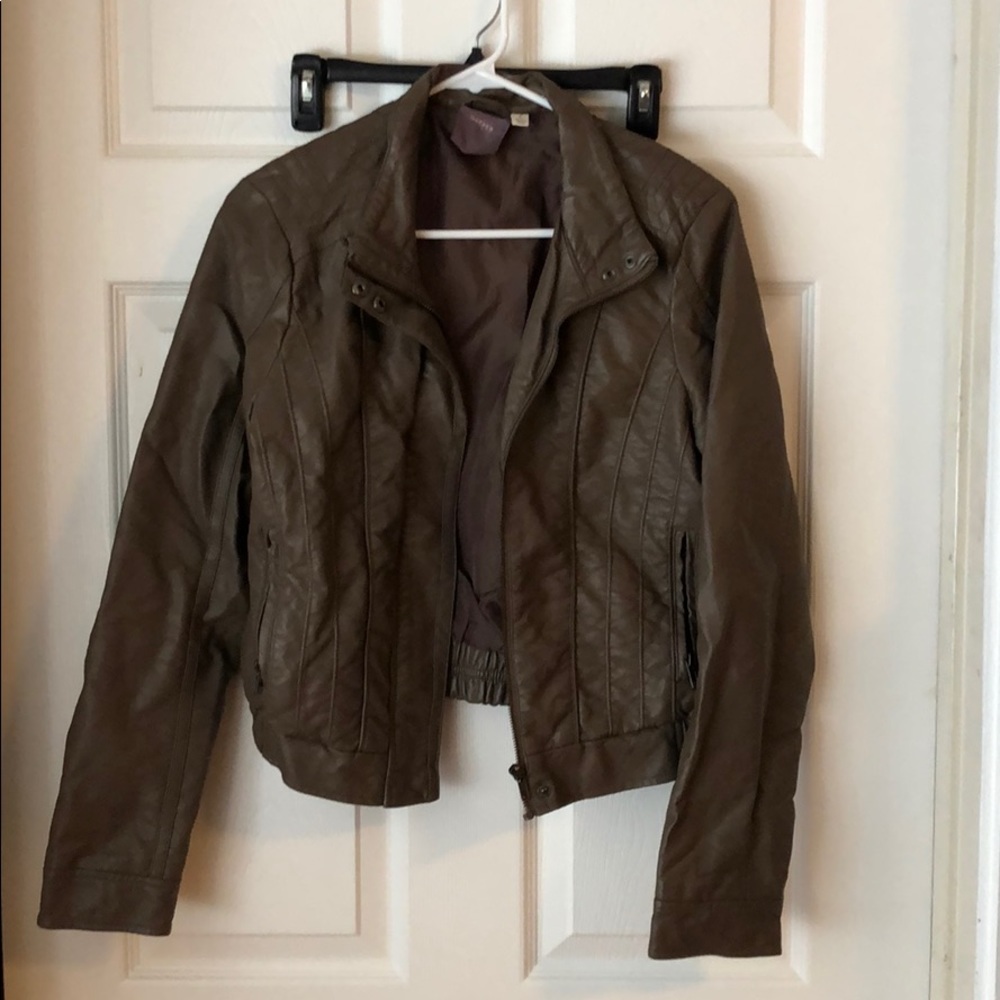 Faux leather jacket